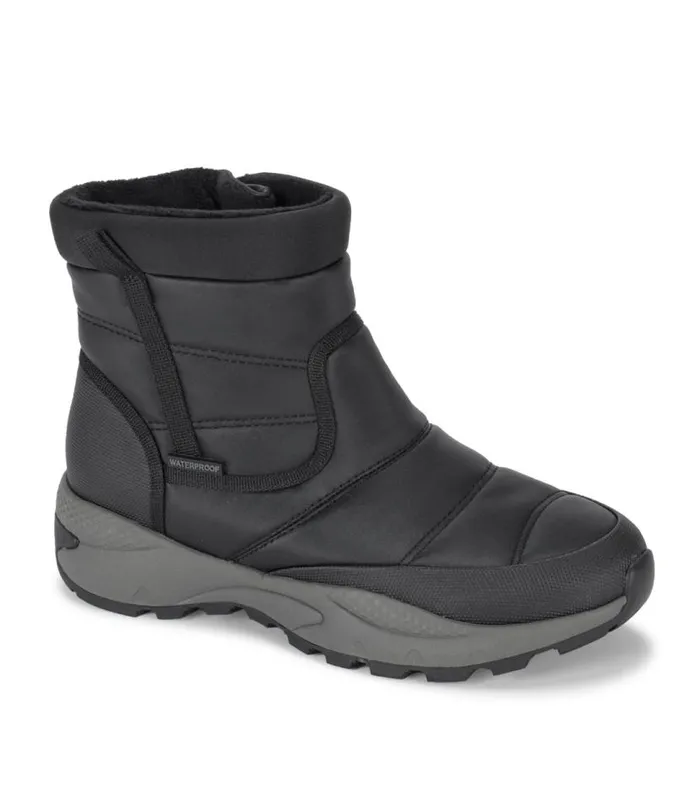 Women Baretraps Booties Darra Waterproof Cold Weather Boot Black Embossed
