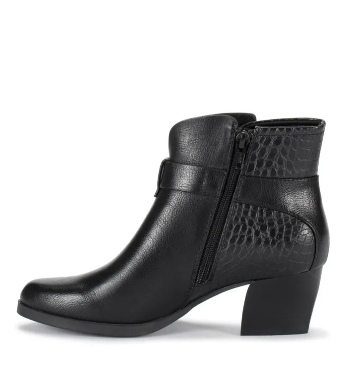 Women Baretraps Booties Lane Block Heel Bootie Black Croco Women Baretraps Booties Lane Block Heel Bootie Black Croco