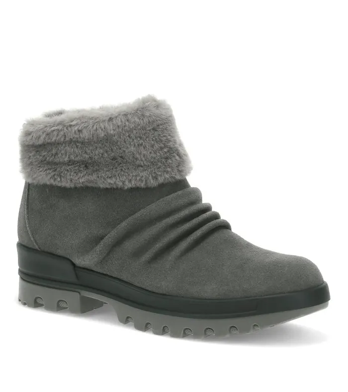 Women Baretraps Booties Nuri Cold Weather Bootie Dark Grey Suede