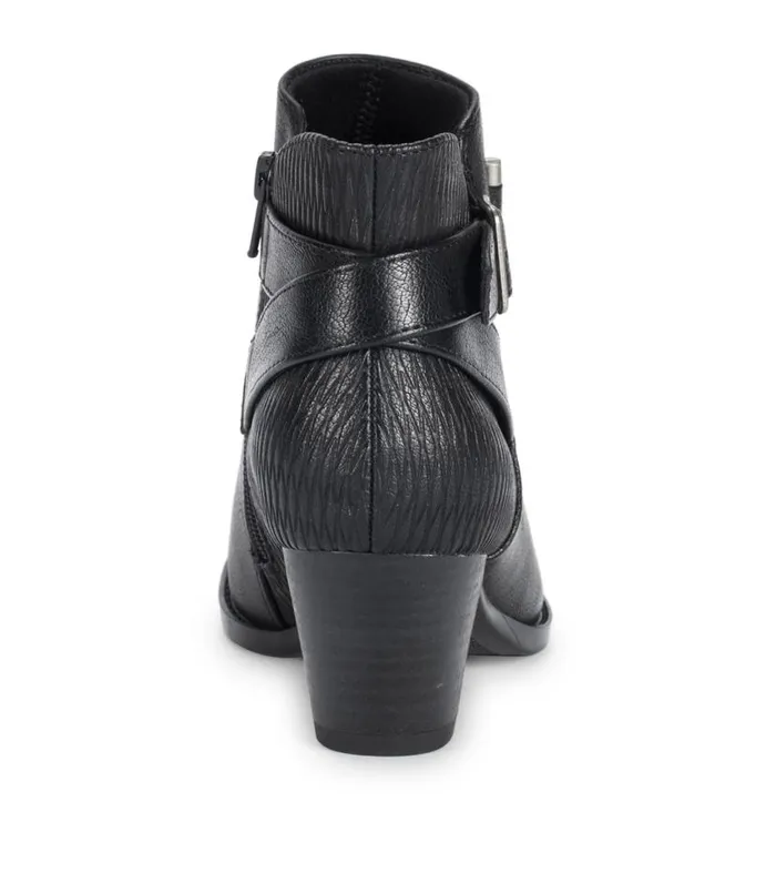 Women Baretraps Booties Reggie Block Heel Bootie Black Wave Emboss Women Baretraps Booties Reggie Block Heel Bootie Black Wave Emboss
