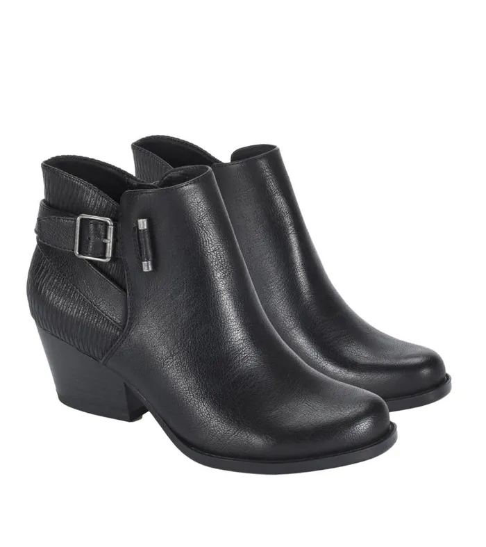 Women Baretraps Booties Reggie Block Heel Bootie Black Wave Emboss Women Baretraps Booties Reggie Block Heel Bootie Black Wave Emboss