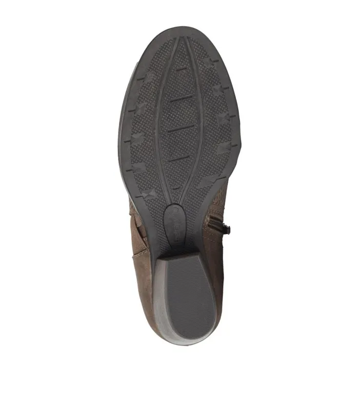Women Baretraps Booties Ridgely Block Heel Bootie Dark Taupe Women Baretraps Booties Ridgely Block Heel Bootie Dark Taupe