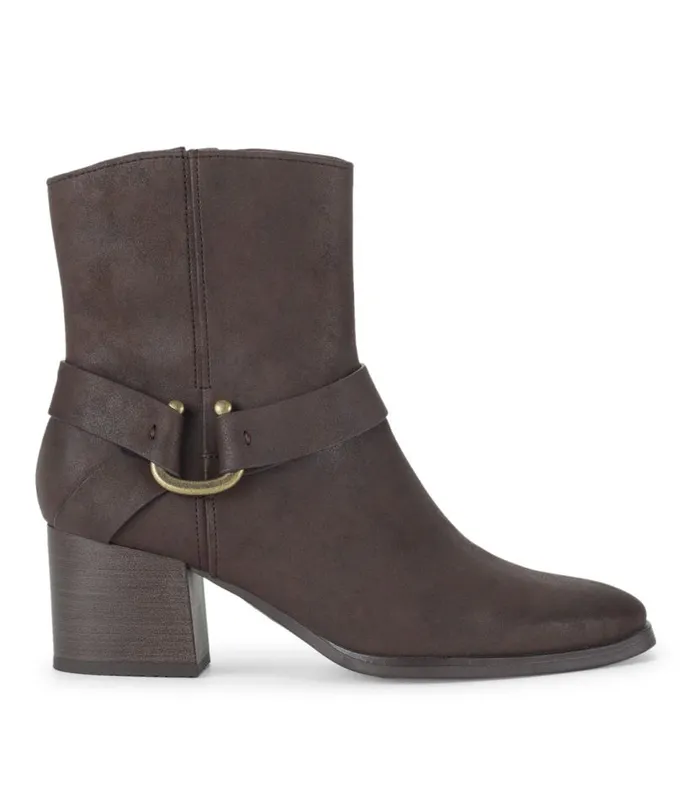 Women Baretraps Booties Tiana Block Heel Bootie Dark Brown Women Baretraps Booties Tiana Block Heel Bootie Dark Brown