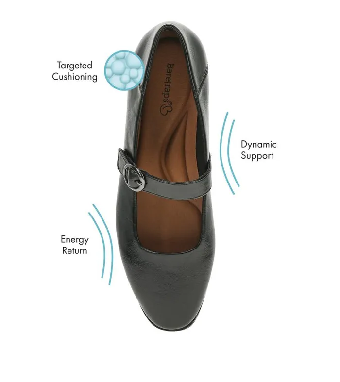 Women Baretraps Flats and Loafers Teagan Mary Jane Flat Black Women Baretraps Flats and Loafers Teagan Mary Jane Flat Black