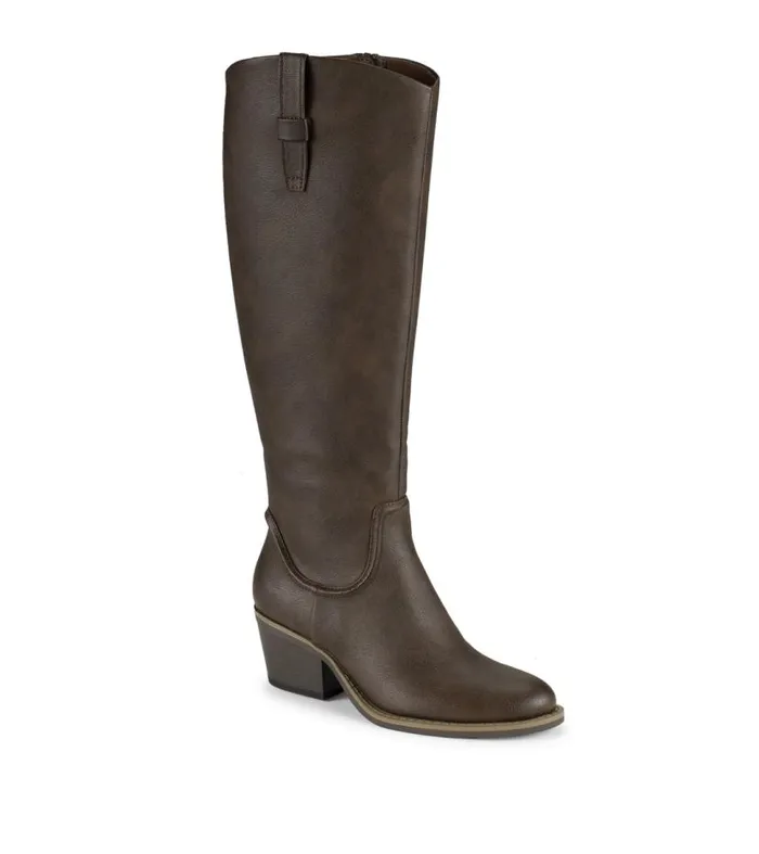 Women Baretraps Knee High Boots Laryssa Riding Boot Dark Brown