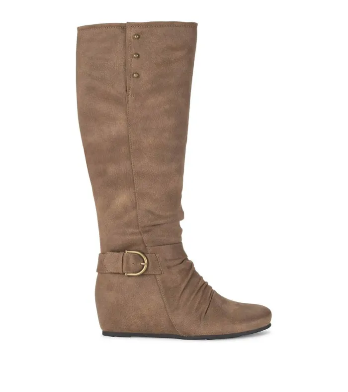 Women Baretraps Knee High Boots Scarlett Tall Wedge Boot Truffle Women Baretraps Knee High Boots Scarlett Tall Wedge Boot Truffle
