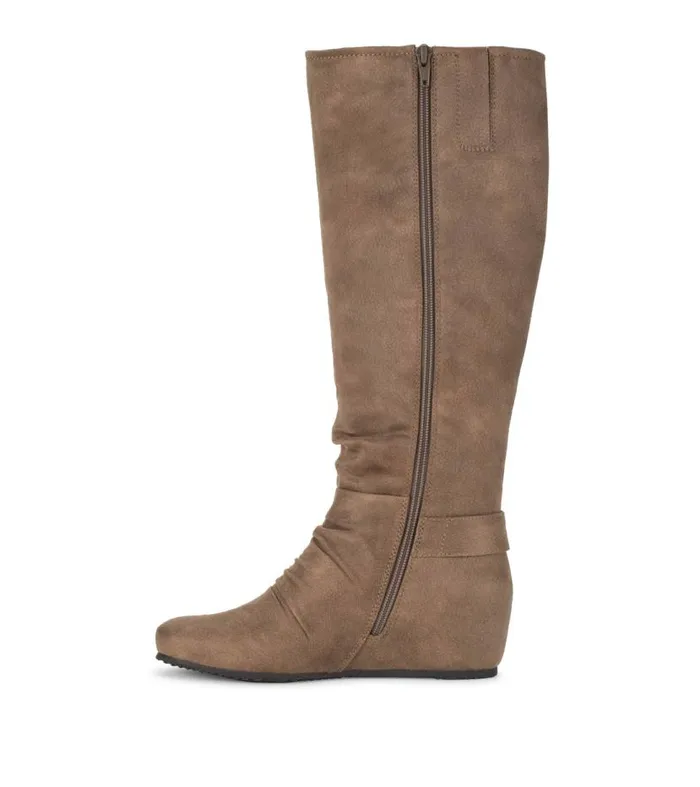 Women Baretraps Knee High Boots Scarlett Tall Wedge Boot Truffle Women Baretraps Knee High Boots Scarlett Tall Wedge Boot Truffle