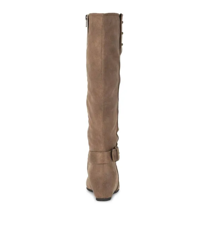 Women Baretraps Knee High Boots Scarlett Tall Wedge Boot Truffle Women Baretraps Knee High Boots Scarlett Tall Wedge Boot Truffle