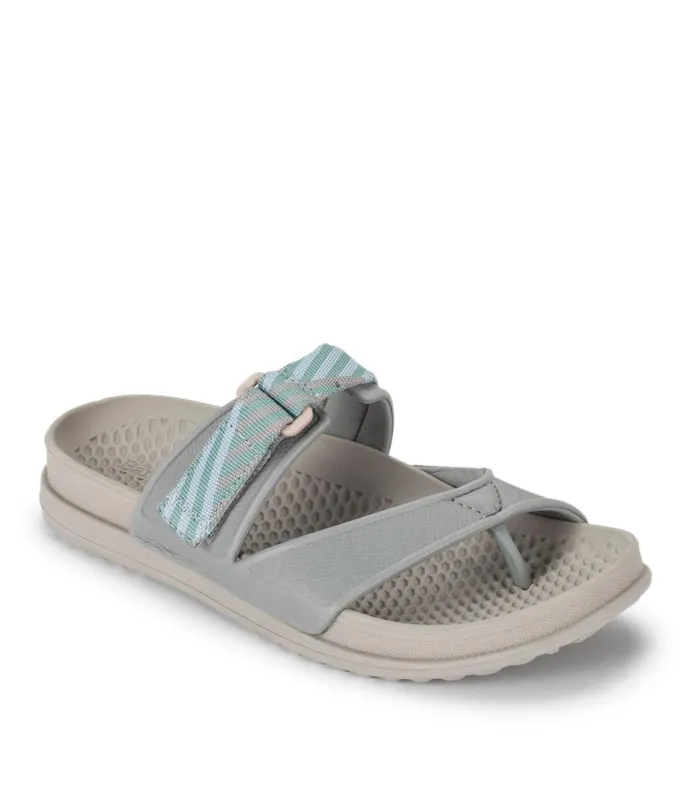 Women Baretraps Slides and Slip On Sandals Narlie Slide Sandal Light Grey