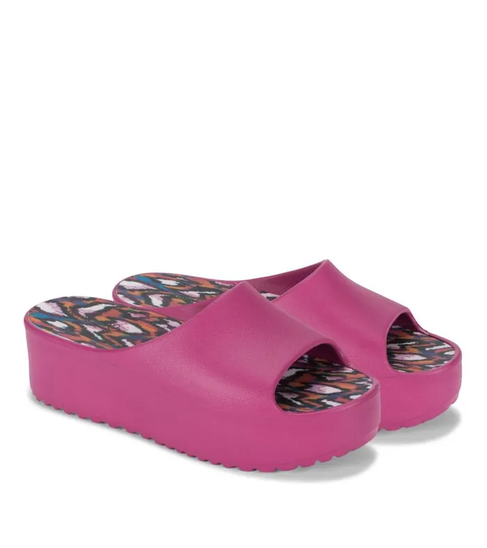 Women Baretraps Slides and Slip On Sandals Parvati Platform Sandal Magenta Women Baretraps Slides and Slip On Sandals Parvati Platform Sandal Magenta