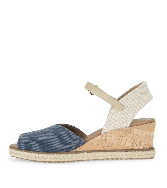 Women Baretraps Wedge Sandals Odetta Espadrille Wedge Sandal Navy Blue Canvas Women Baretraps Wedge Sandals Odetta Espadrille Wedge Sandal Navy Blue Canvas