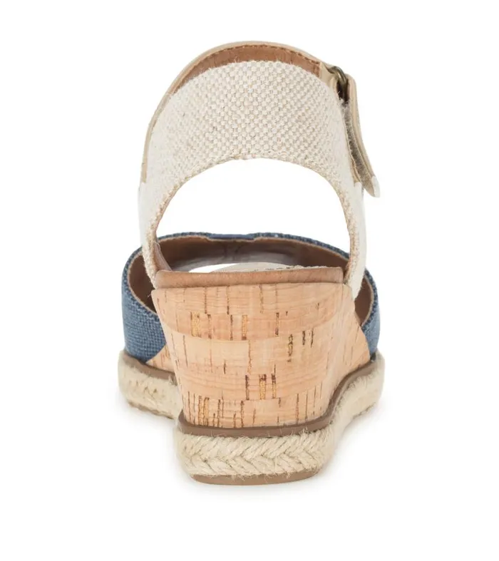 Women Baretraps Wedge Sandals Odetta Espadrille Wedge Sandal Navy Blue Canvas Women Baretraps Wedge Sandals Odetta Espadrille Wedge Sandal Navy Blue Canvas