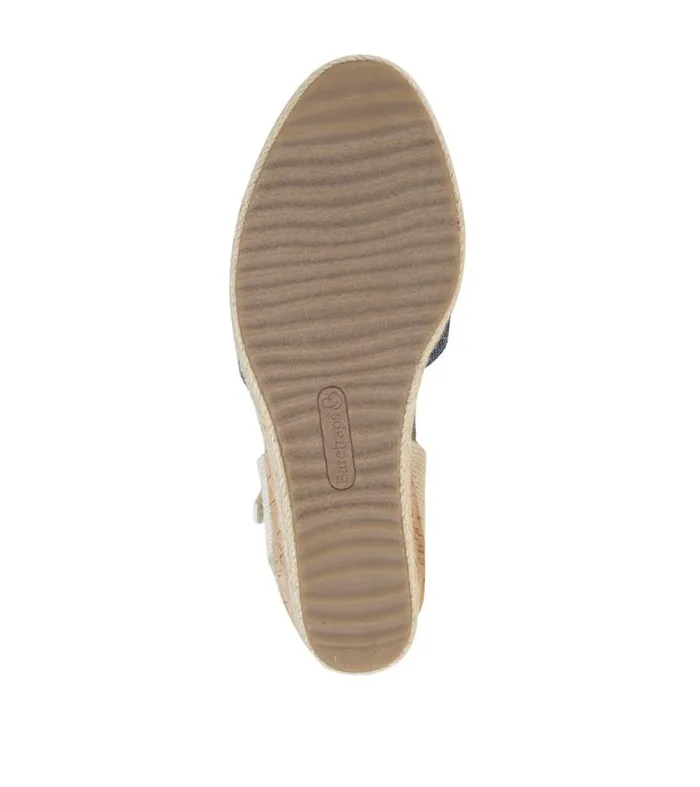 Women Baretraps Wedge Sandals Odetta Espadrille Wedge Sandal Navy Blue Canvas Women Baretraps Wedge Sandals Odetta Espadrille Wedge Sandal Navy Blue Canvas