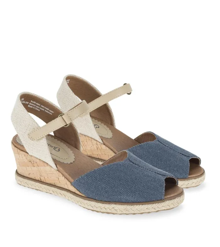 Women Baretraps Wedge Sandals Odetta Espadrille Wedge Sandal Navy Blue Canvas Women Baretraps Wedge Sandals Odetta Espadrille Wedge Sandal Navy Blue Canvas