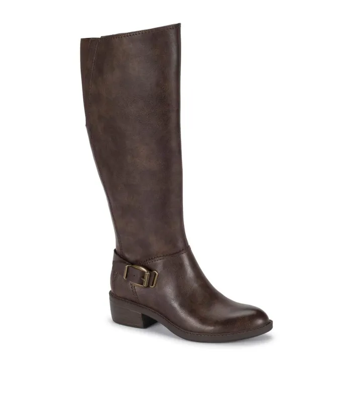 Women Baretraps Wide Calf Boots Sasson Wide Calf Tall Boot Dark Brown