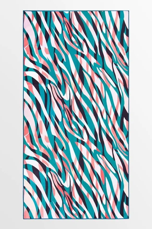 Women Beach Blankets Cupshe Ripple Zebra Striped Beach Blanket Multicolor