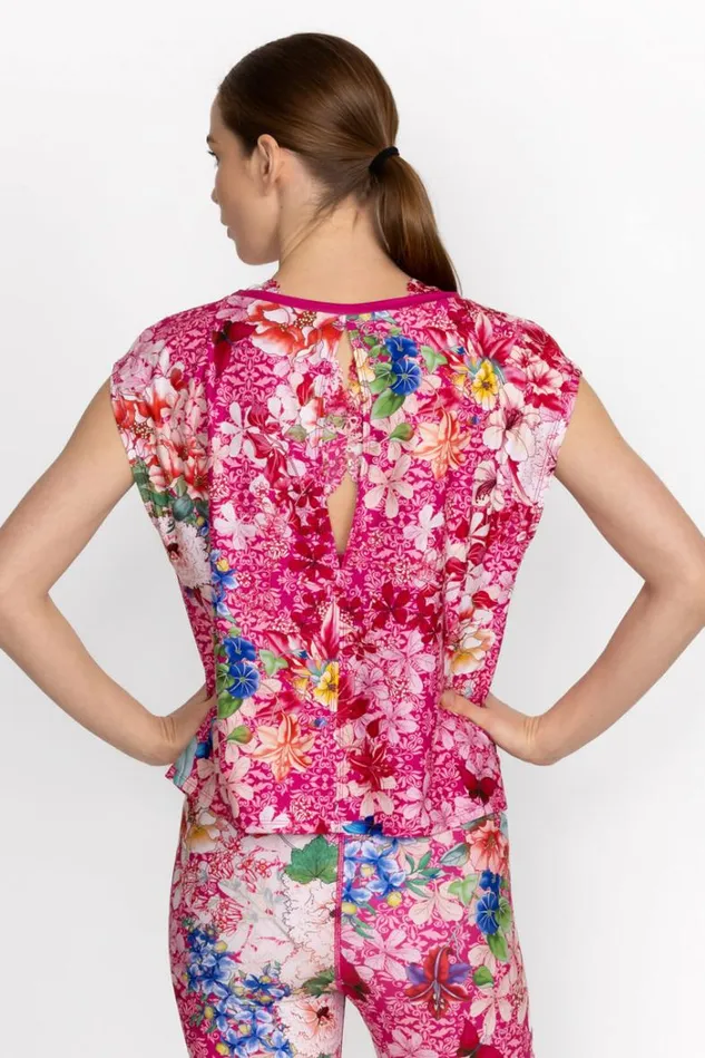 Women BEE ACTIVE KEYHOLE MUSCLE TANK Frame Johnny Was Active Women BEE ACTIVE KEYHOLE MUSCLE TANK Frame Johnny Was Active