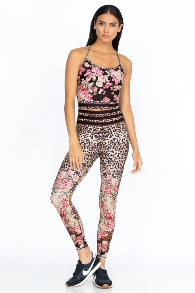 Women Bee Active Legging Vintage Rose Johnny Was Active