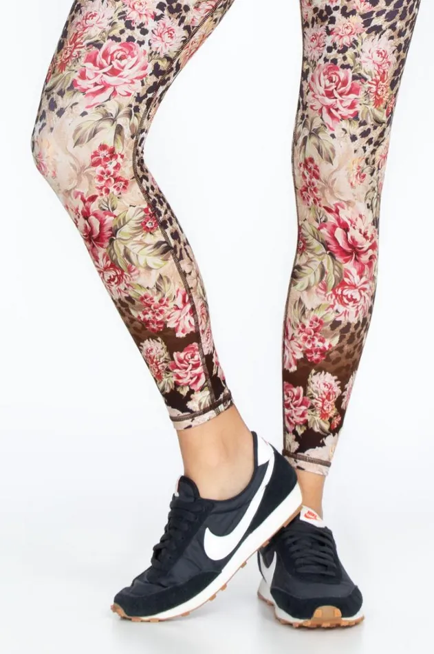 Women Bee Active Legging Vintage Rose Johnny Was Active Women Bee Active Legging Vintage Rose Johnny Was Active