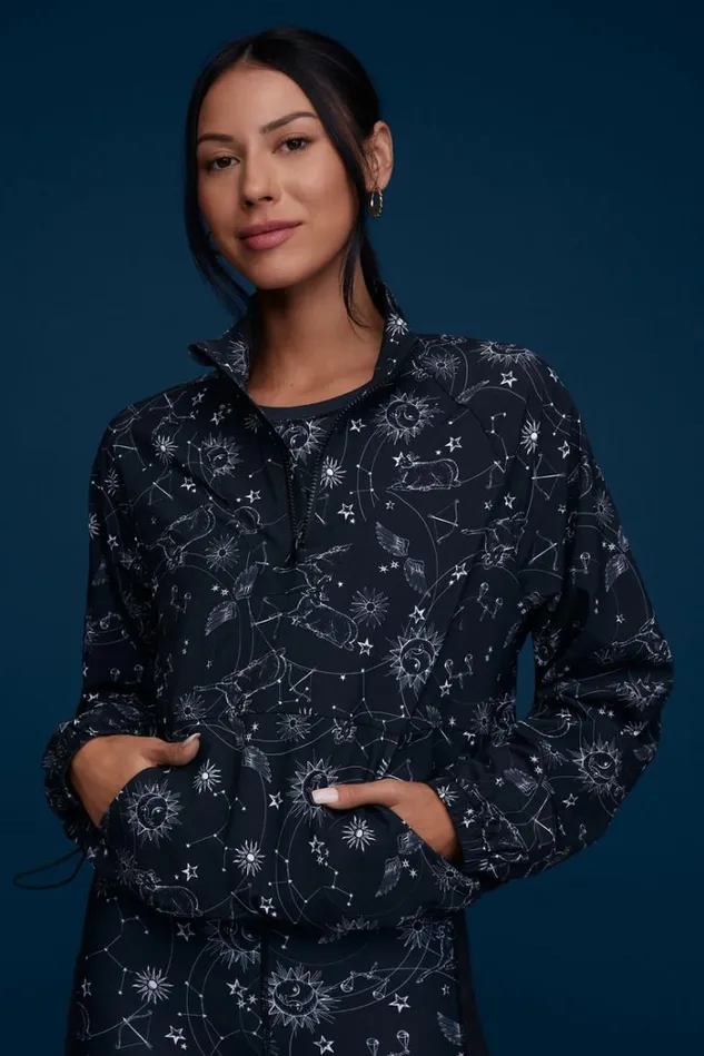 Women BEE ACTIVE MOCK NECK PULLOVER JACKET Bijou Johnny Was Outerwear Women BEE ACTIVE MOCK NECK PULLOVER JACKET Bijou Johnny Was Outerwear