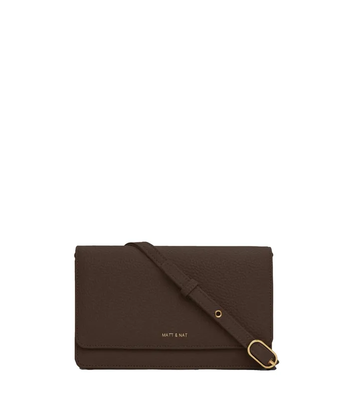 Women Bee Vegan Crossbody Bag 8211 Purity Chocolate Matt and Nat Crossbody