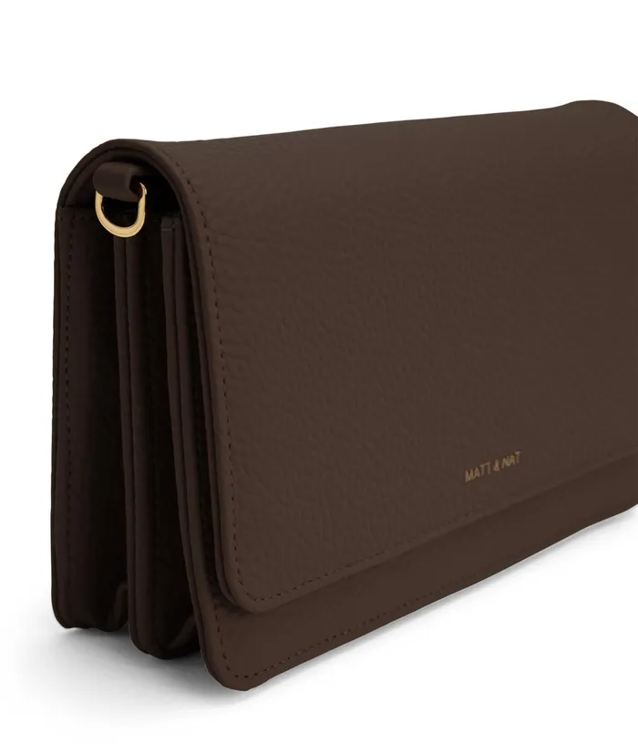 Women Bee Vegan Crossbody Bag 8211 Purity Chocolate Matt and Nat Crossbody