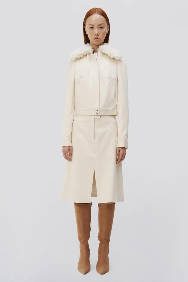 Women Bernadette Jacket Eggshell Jonathan Simkhai Jackets and Coats
