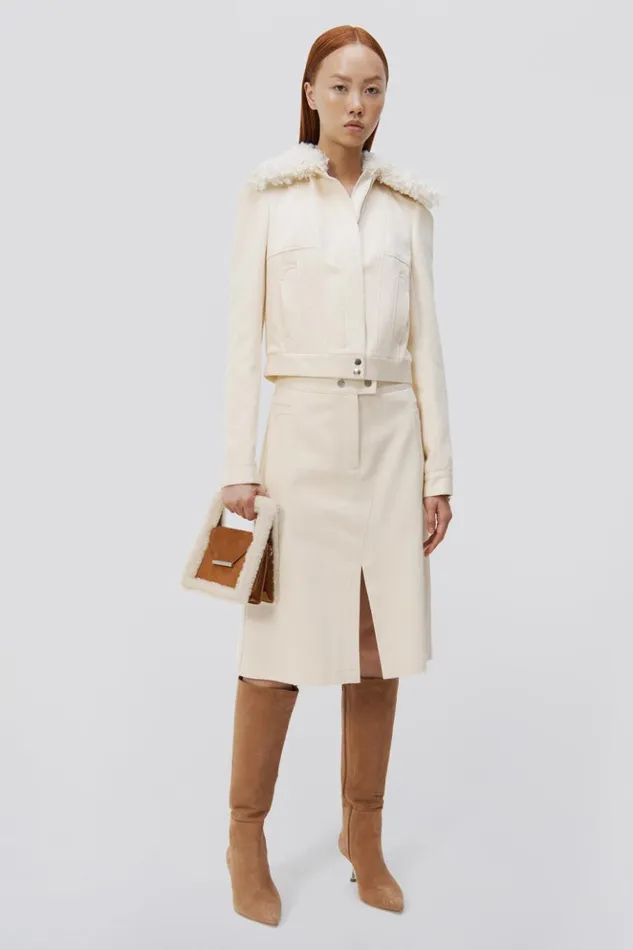 Women Bernadette Jacket Eggshell Jonathan Simkhai Jackets and Coats