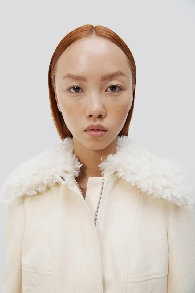 Women Bernadette Jacket Eggshell Jonathan Simkhai Jackets and Coats