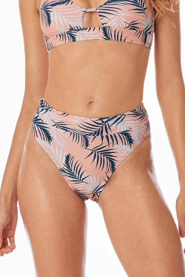 Women Bikini Bottoms Cupshe Blaire High Waisted Bikini Bottom Multicolor