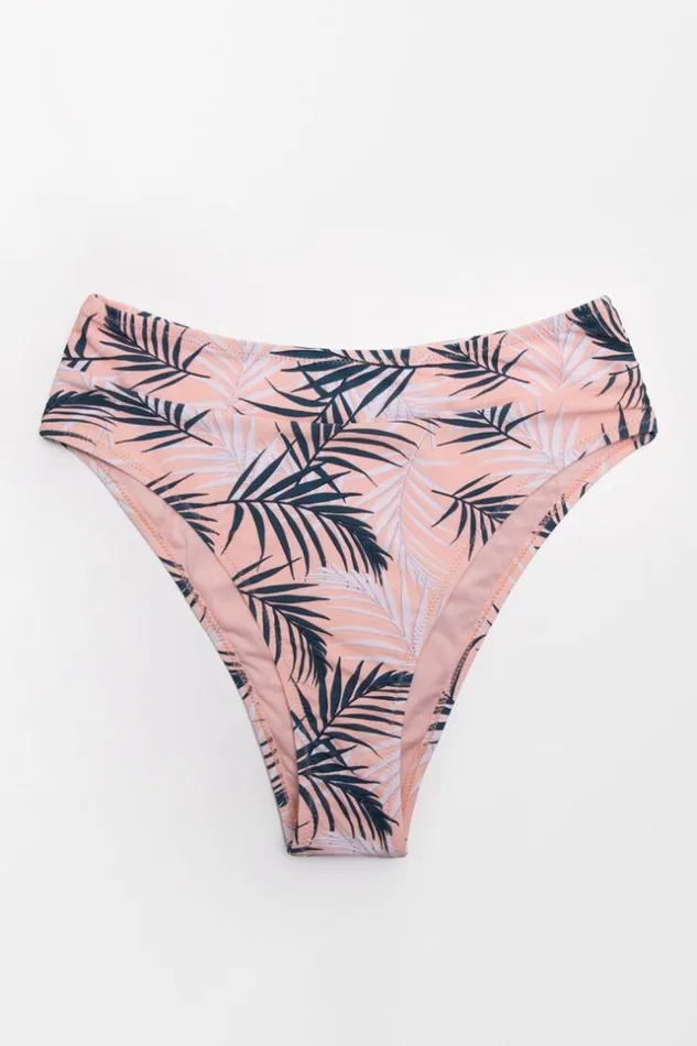 Women Bikini Bottoms Cupshe Blaire High Waisted Bikini Bottom Multicolor