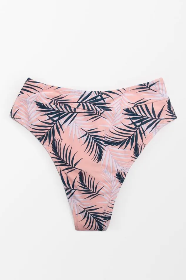 Women Bikini Bottoms Cupshe Blaire High Waisted Bikini Bottom Multicolor