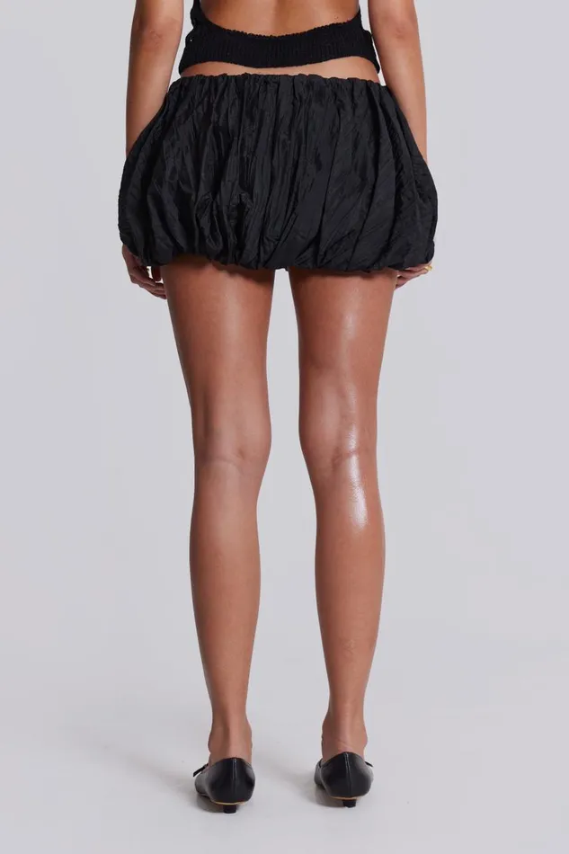 Women Black Mini Balloon Skirt Jaded London Mini Skirts