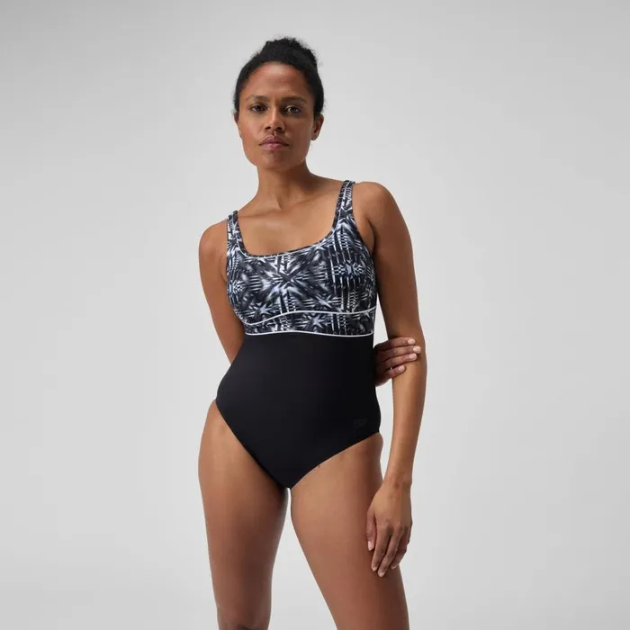 Women BodyShaping Speedo Women039s Shaping Contour Eclipse Swimsuit BlackGrey