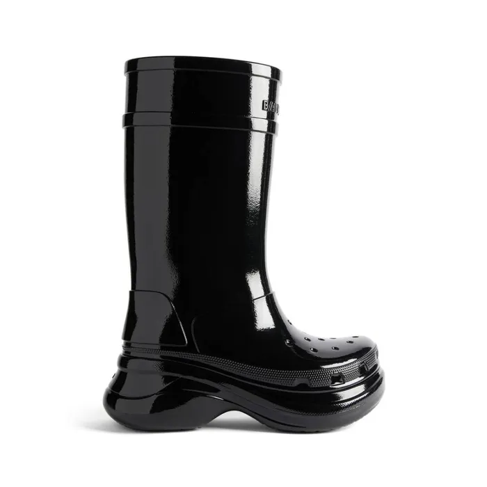 Women Boots and Ankle Boots Balenciaga Crocs Boot In Black