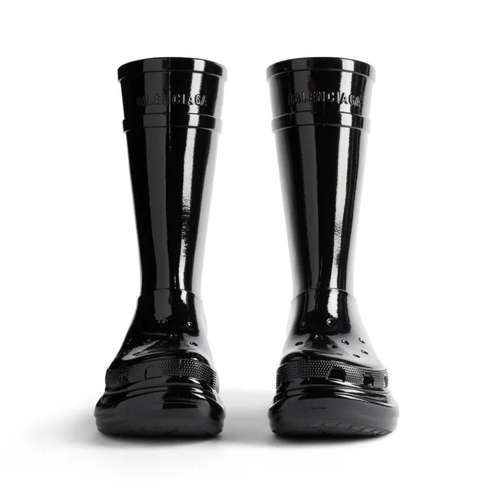 Women Boots and Ankle Boots Balenciaga Crocs Boot In Black