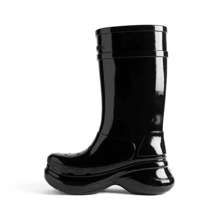 Women Boots and Ankle Boots Balenciaga Crocs Boot In Black