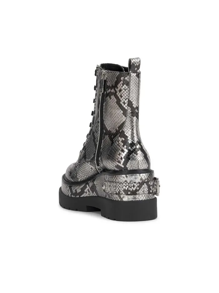 Women Boots and Booties Jessica Simpson Imelda Combat Boot In Chrome Snake