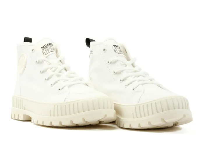 Women Boots PALLADIUM PALLASHOCK ORGANIC 2 Star White Women Boots PALLADIUM PALLASHOCK ORGANIC 2 Star White