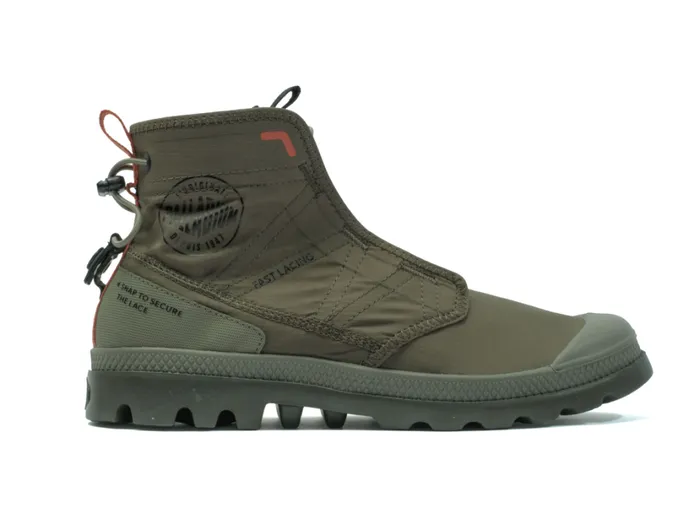 Women Boots PALLADIUM PAMPA TRAVEL LITE RS Olive Night