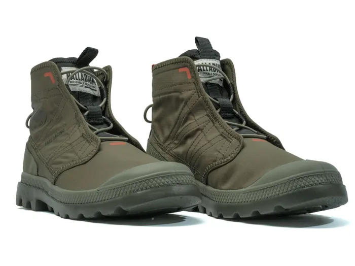 Women Boots PALLADIUM PAMPA TRAVEL LITE RS Olive Night Women Boots PALLADIUM PAMPA TRAVEL LITE RS Olive Night
