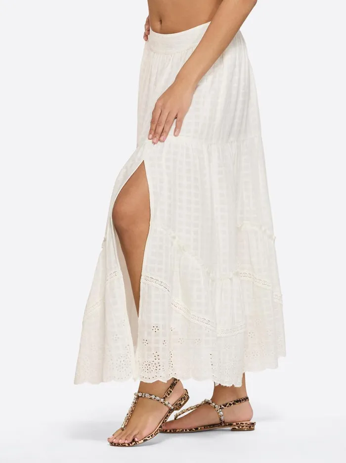 Women Bottoms Jessica Simpson Paula Maxi Skirt In Gardenia