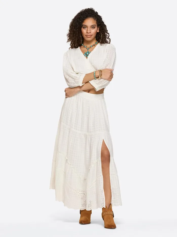 Women Bottoms Jessica Simpson Paula Maxi Skirt In Gardenia