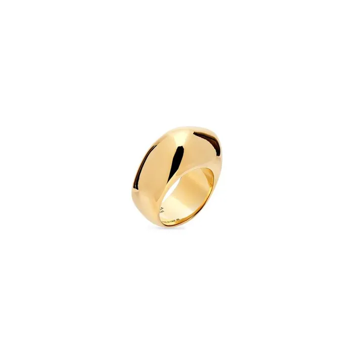 Women Bracelets and Rings Balenciaga Garderobe Signet Ring In Gold