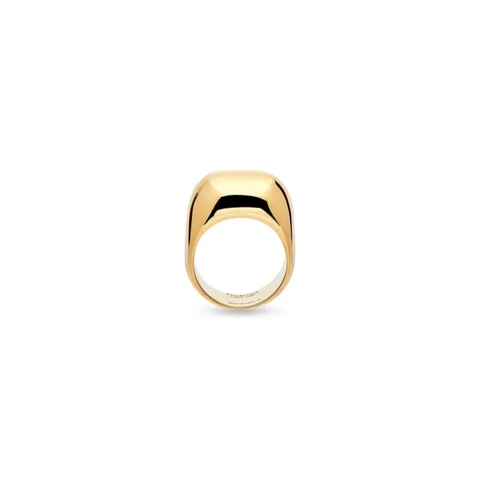 Women Bracelets and Rings Balenciaga Garderobe Signet Ring In Gold