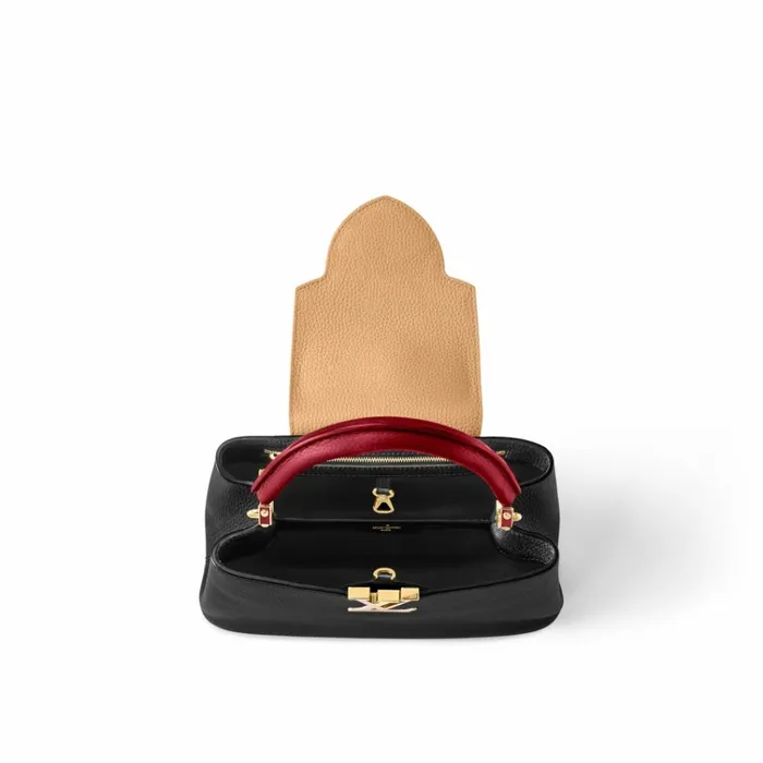 Women Capucines Bag Louis Vuitton Louis Vuitton M20704 Capucines MM Noir Rubis 8211 Louis Vuitton Handbag Store