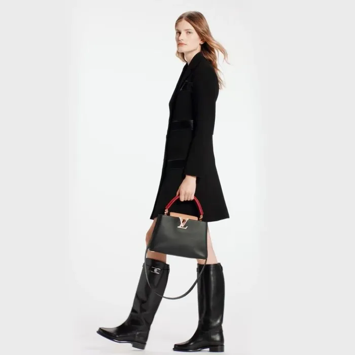 Women Capucines Bag Louis Vuitton Louis Vuitton M20704 Capucines MM Noir Rubis 8211 Louis Vuitton Handbag Store