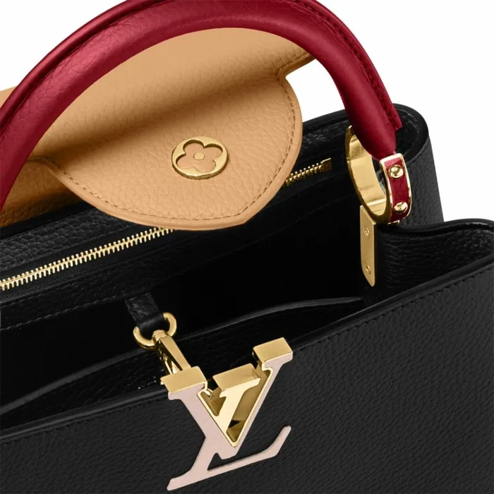 Women Capucines Bag Louis Vuitton Louis Vuitton M20704 Capucines MM Noir Rubis 8211 Louis Vuitton Handbag Store