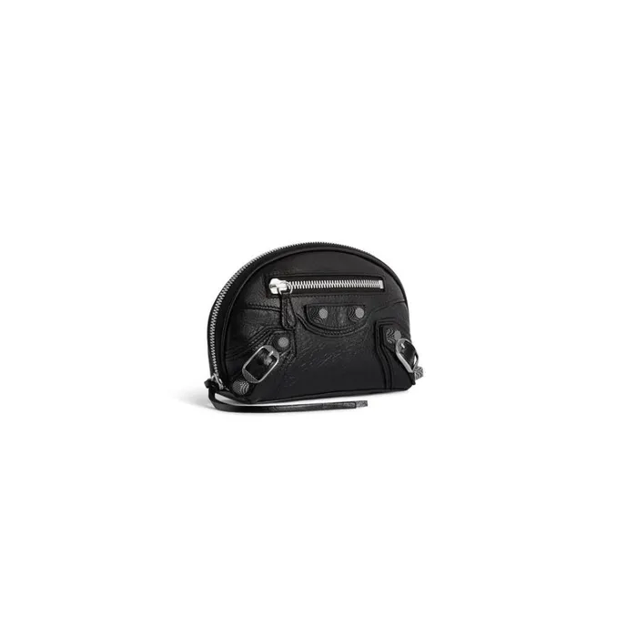 Women Clutches and Pouches Balenciaga Le Cagole Xs Cosmetic Pouch In Black