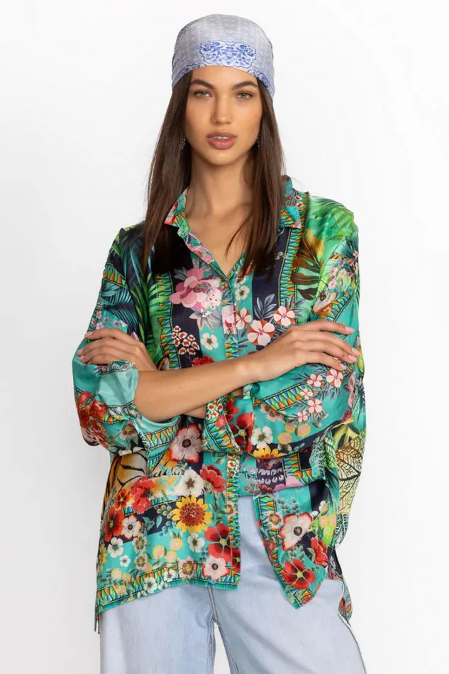 Women COOPERA SCARF Coopera Scarf Print Johnny Was Scarves Women COOPERA SCARF Coopera Scarf Print Johnny Was Scarves